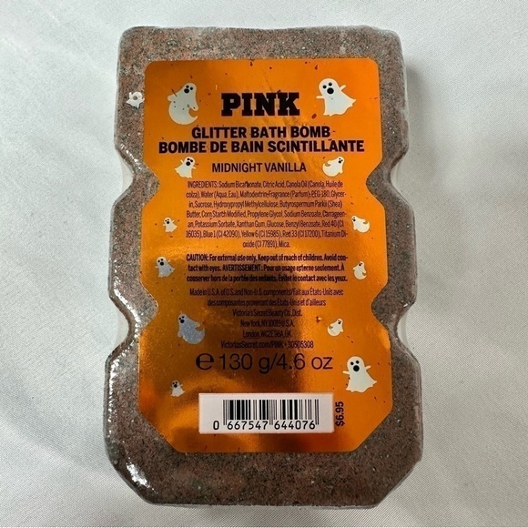 Nwt PINK Boo Glitter Bath Bomb - Midnight Vanilla - Picture 2 of 2